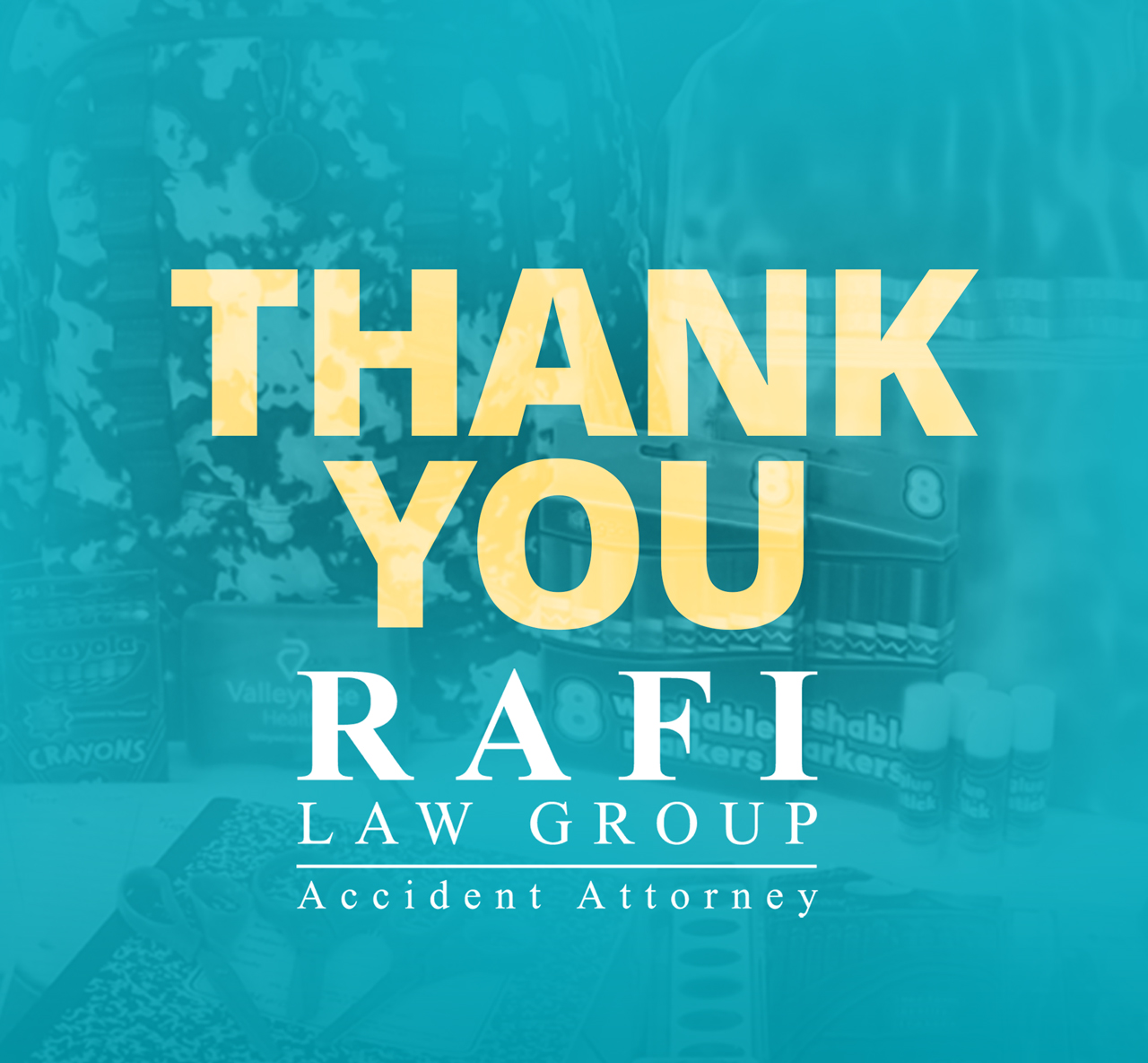 Rafi Law Group Fuels Valleywise Health Backpack Drive